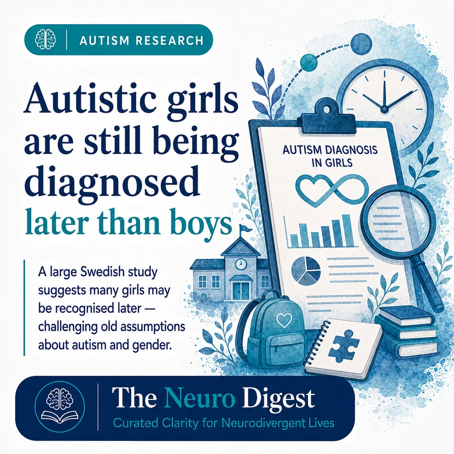 Autistic girls being diagnosed later than boys