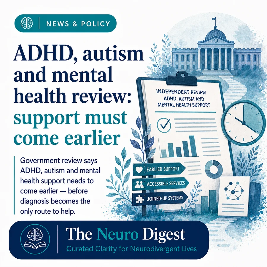 ADHD, autism and mental health review